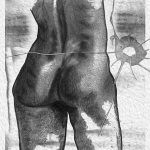 Woman in black&white